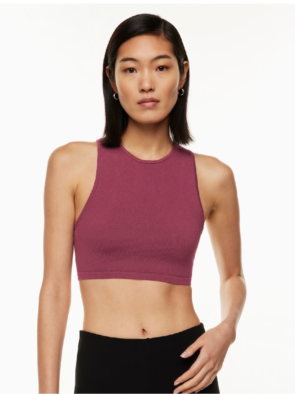 Aritzia Babaton Sculpt Knit Racer Crop Tank - Picture 4 of 7